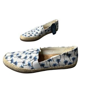 Bass Jenny Palm Tree Espadrille Flats‎ 8M Pillowsoft Ultralight Comfort Boho